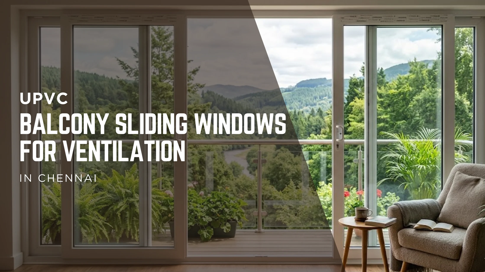 uPVC Sliding Windows for Balcony Ventilation in Chennai – Stay Cool, Dust-Free & Comfortable