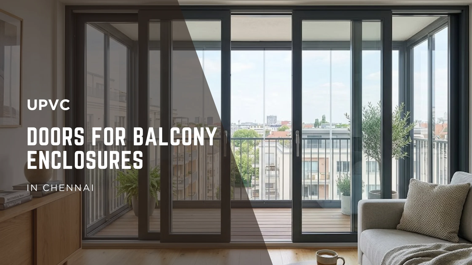 uPVC Doors for Balcony Enclosures in Chennai – Beat Heat, Dust & Noise Effortlessly